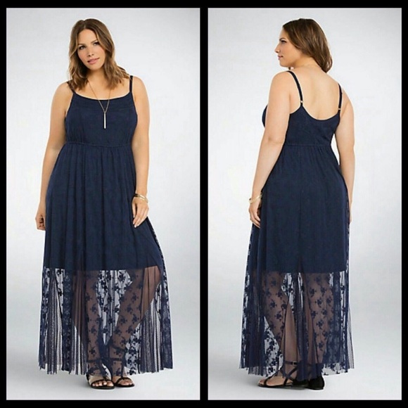 navy blue dress torrid